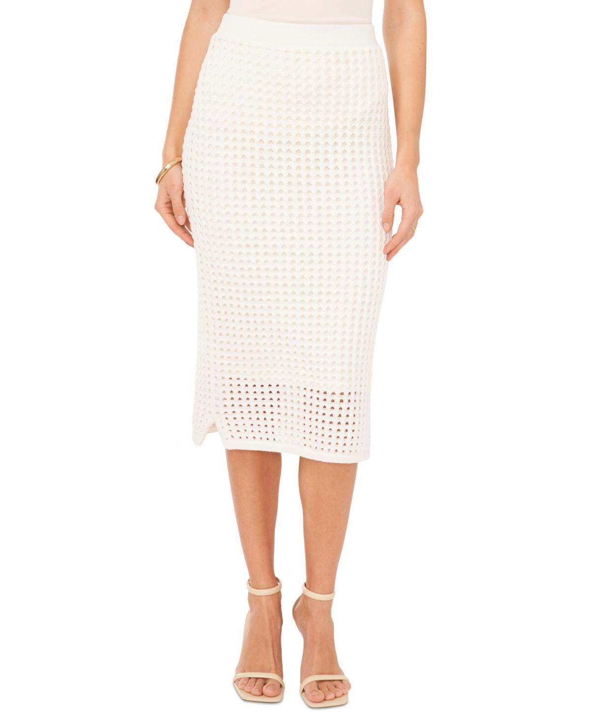 Vince Camuto Womens Textured Mesh Pull-On Skirt Product Image