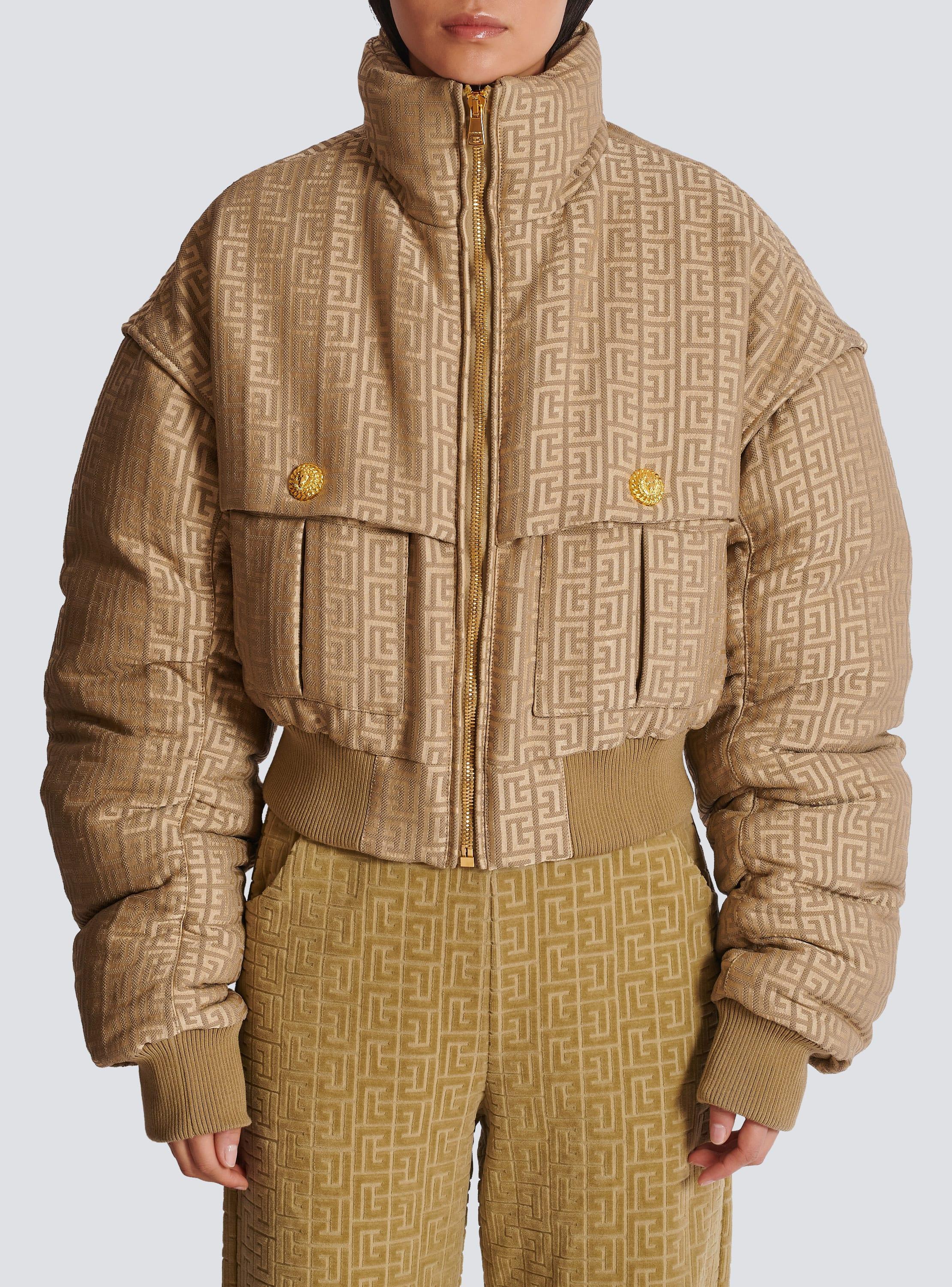 PB Labyrinth cropped jacquard bomber Product Image