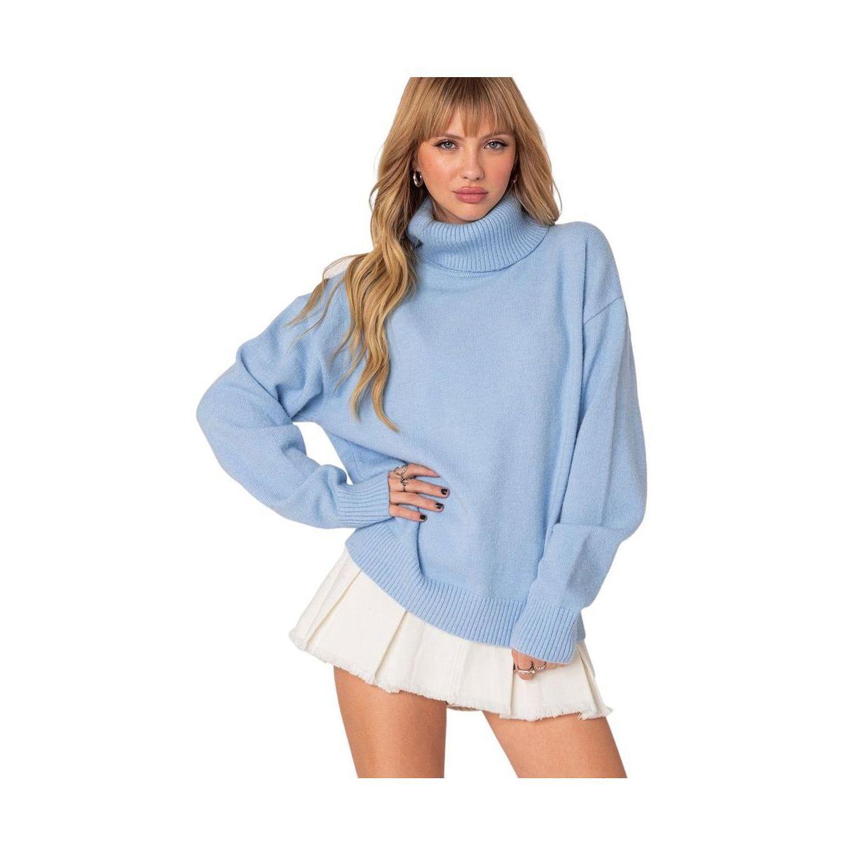 Womens Isabelle oversized turtle neck sweater Product Image