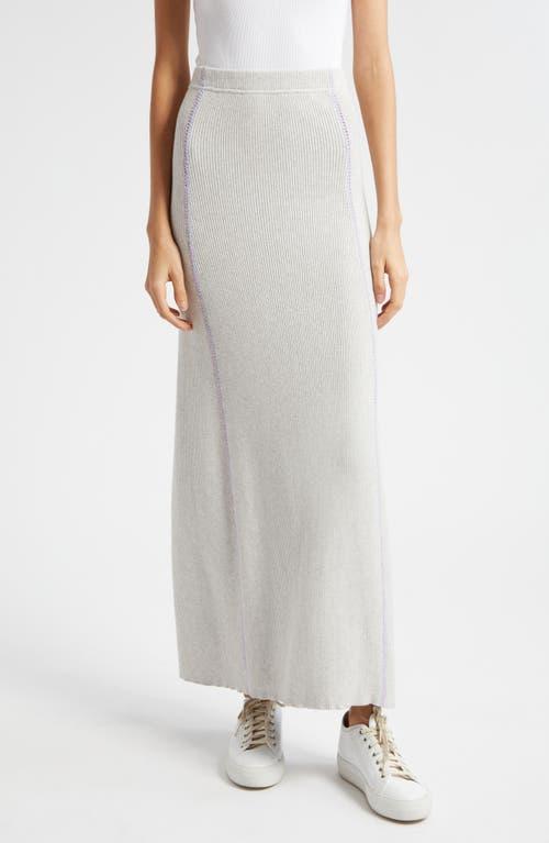 Cotton Cashmere Knit Maxi Skirt Product Image