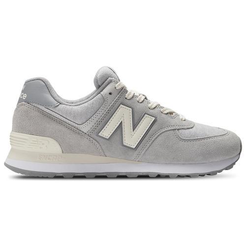 New Balance Mens 574 - Football Shoes White/Concrete Product Image