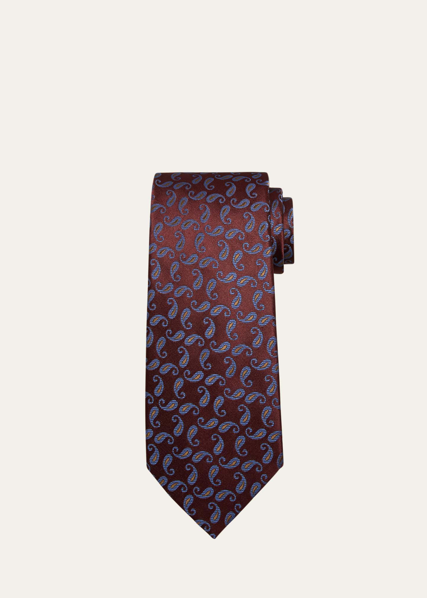 Mens Paisley Silk Tie Product Image