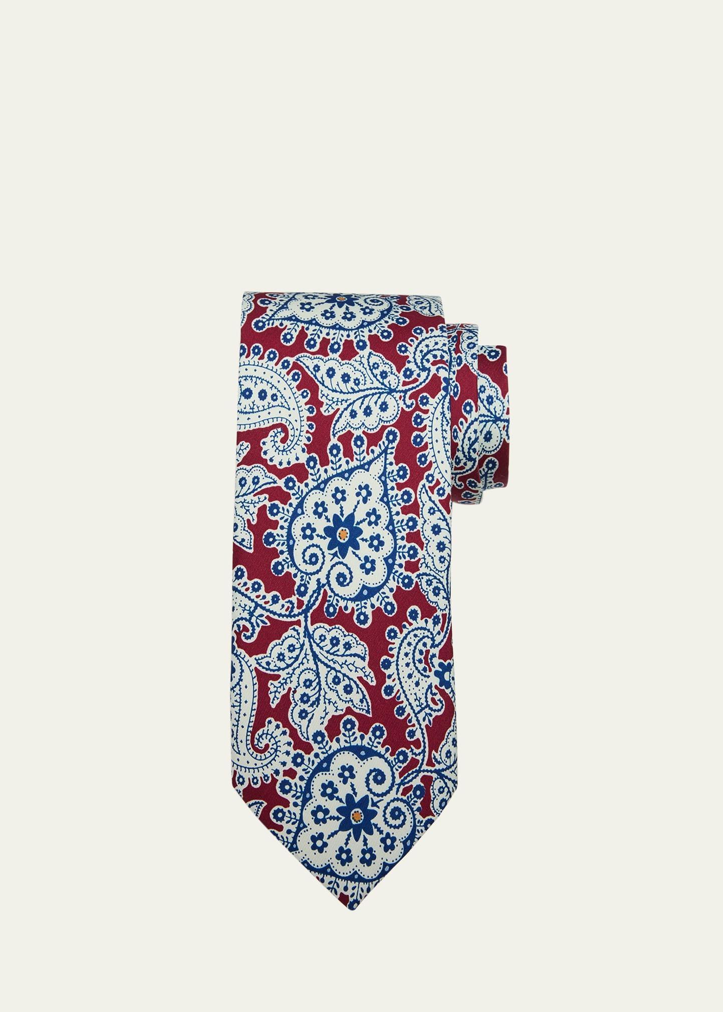 Mens Archivio 3-Fold Silk Tie Product Image