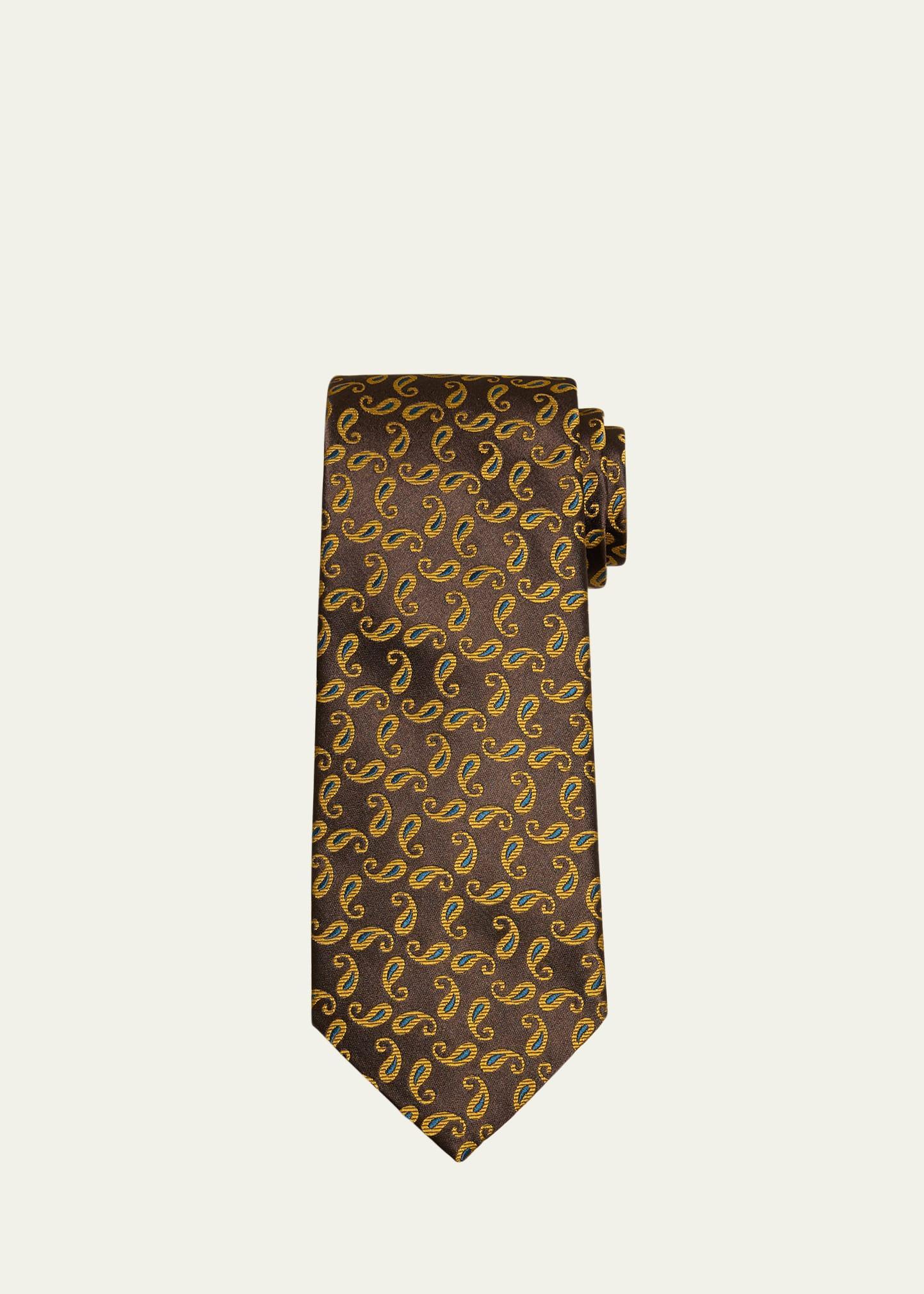 Mens Paisley Silk Tie Product Image