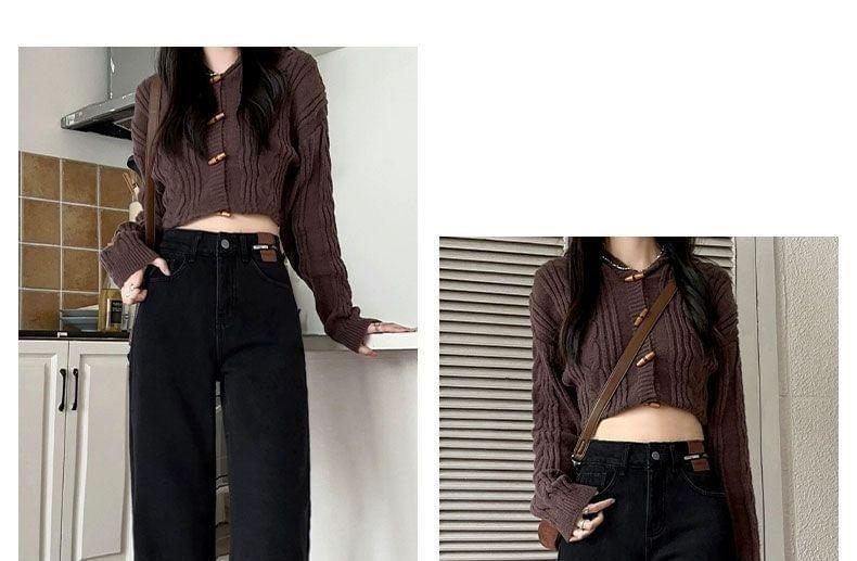 High Waist Applique Wide Leg Jeans Product Image