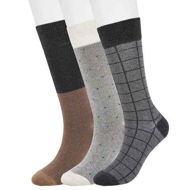 Mens Sonoma Goods For Life 3-pack Patterned Dress Socks Product Image