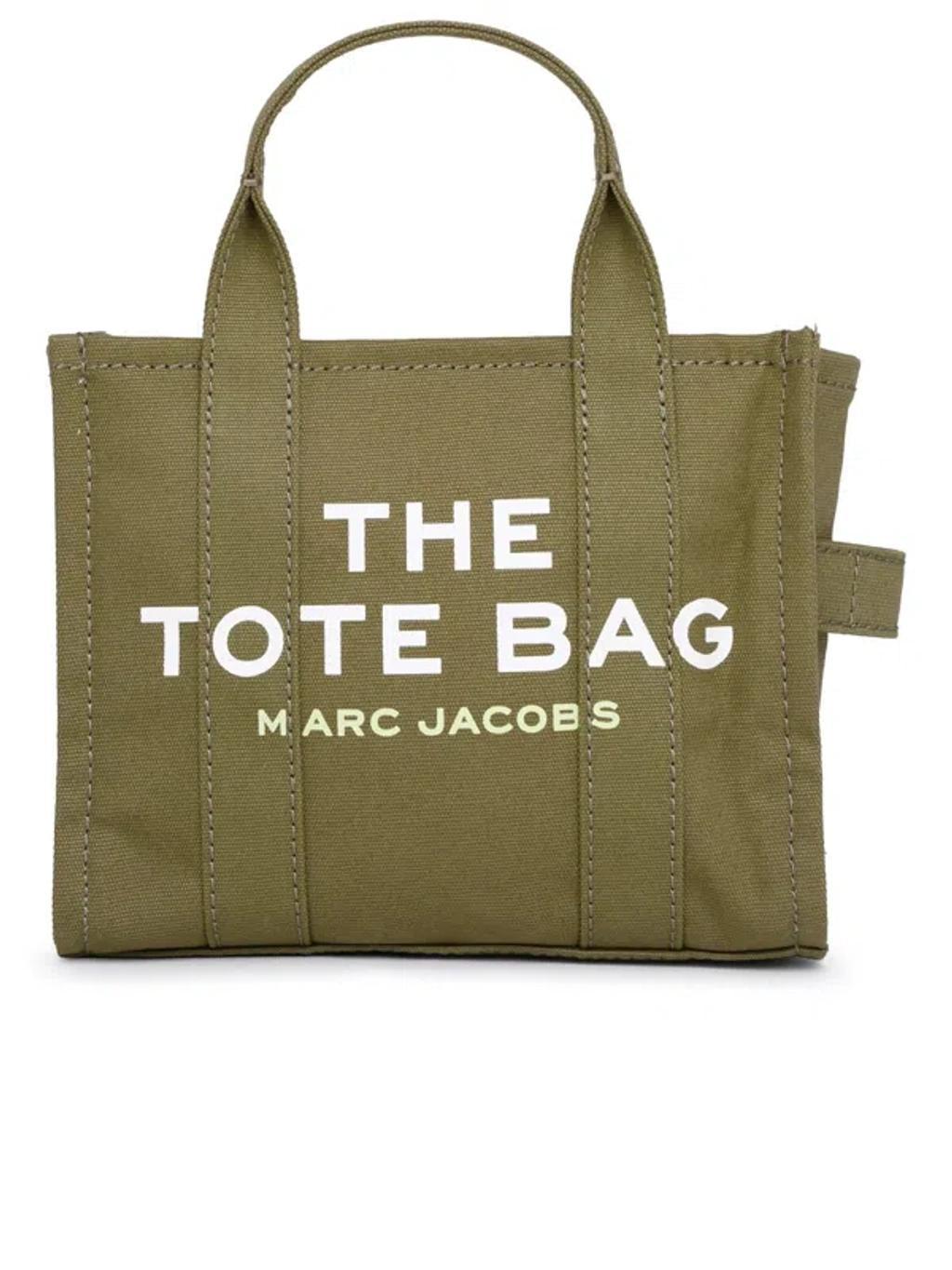 MARC JACOBS Cotton Mini Tote Bag In Green Product Image