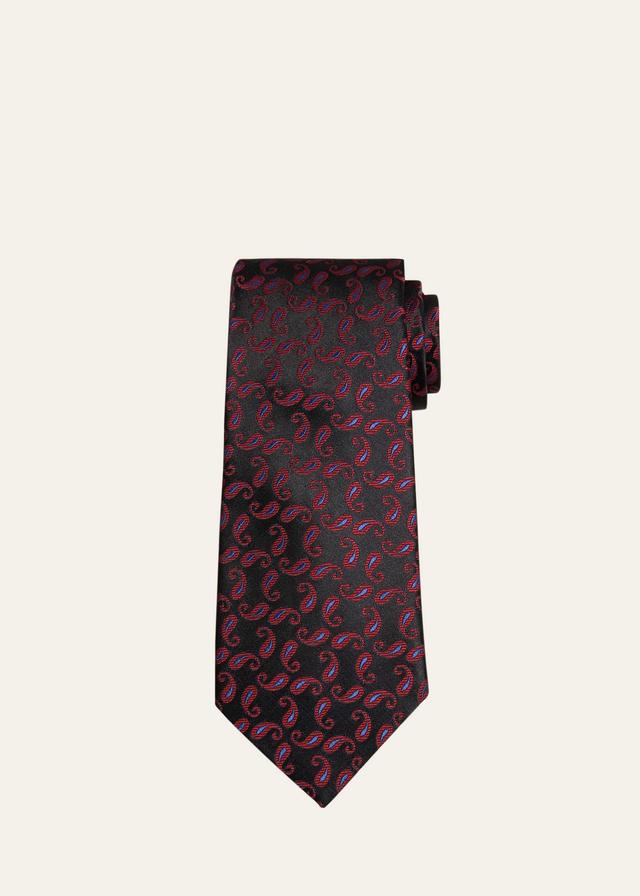 Mens Paisley Silk Tie Product Image