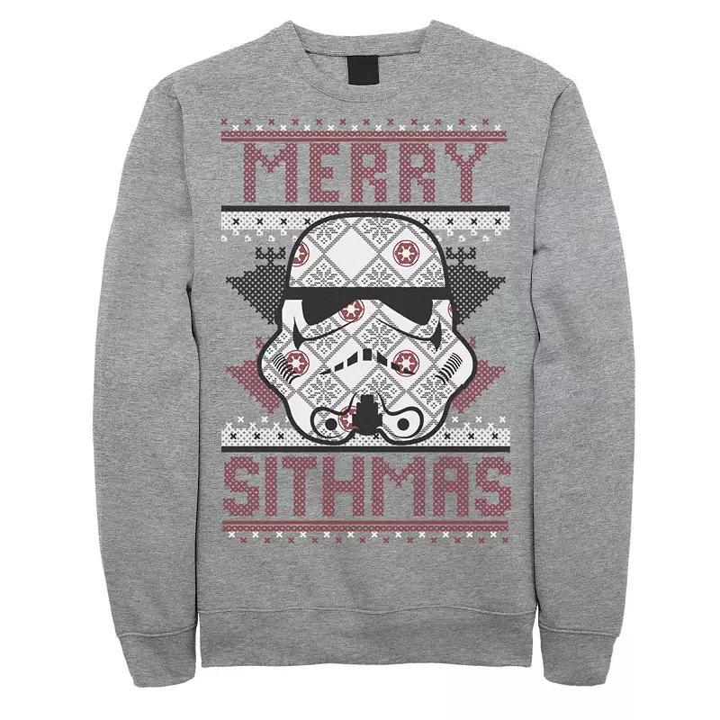 Mens Star Wars Stormtrooper Helmet Merry Sithmas Sweatshirt Product Image