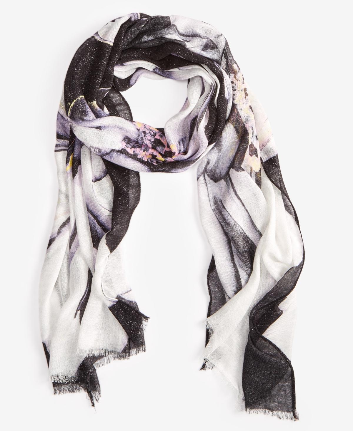 I.n.c. International Concepts Womens Oversized Floral Scarf, Created for Macys Product Image