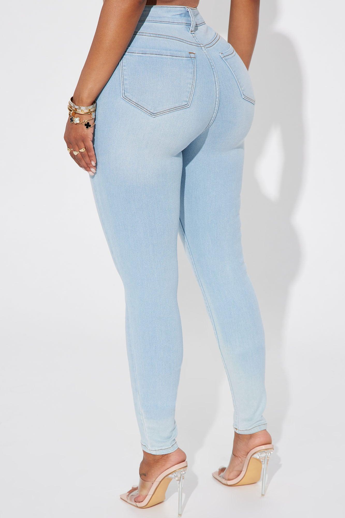 First Pick High Rise Jeans - Light Blue Wash Product Image