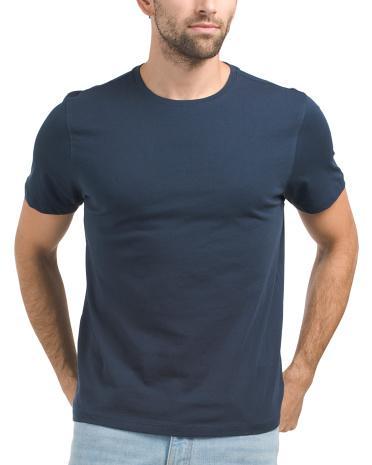 Short Sleeve Crew Neck Lux T-Shirt For Men Product Image