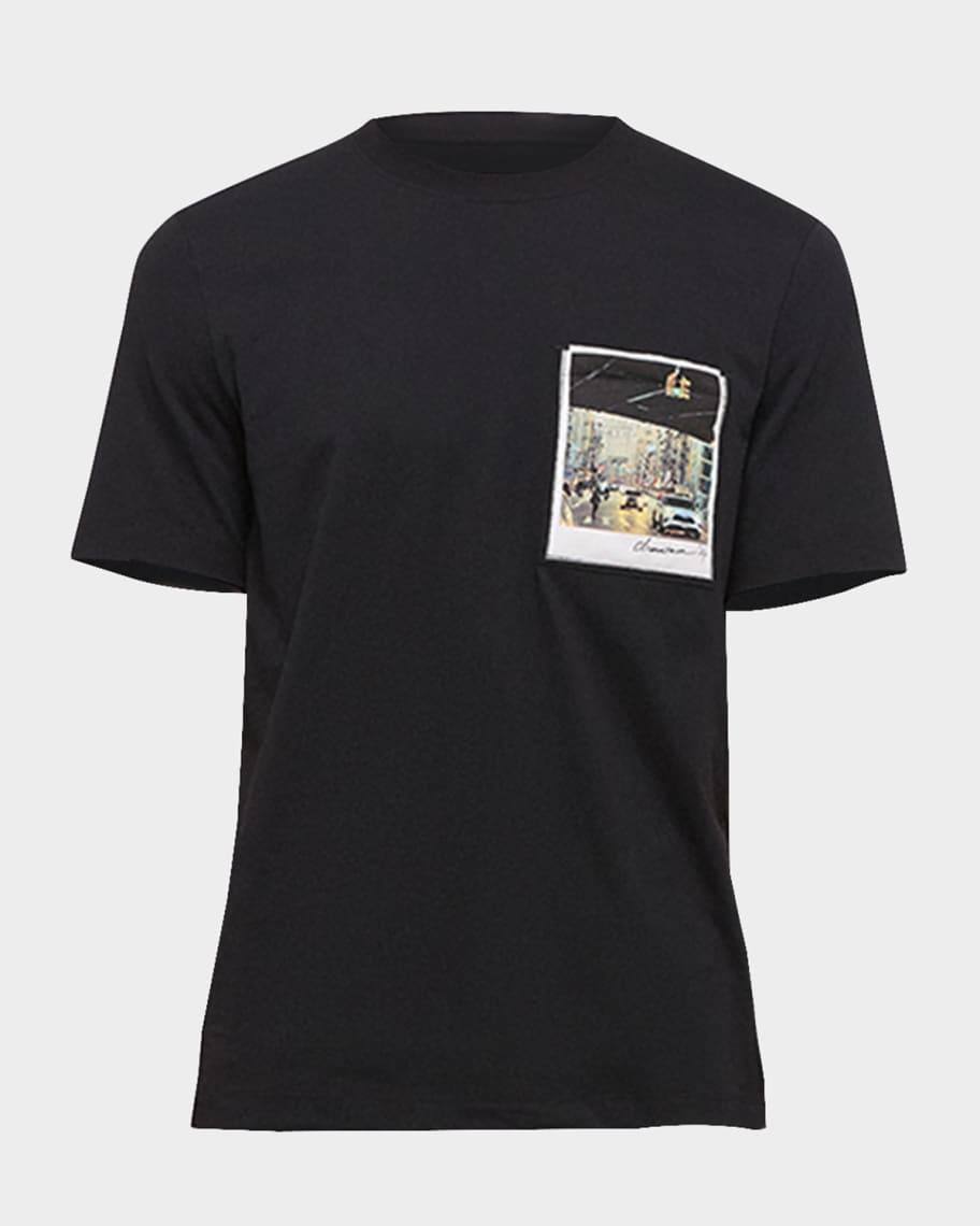 Men's Postcard Patch T-Shirt Product Image