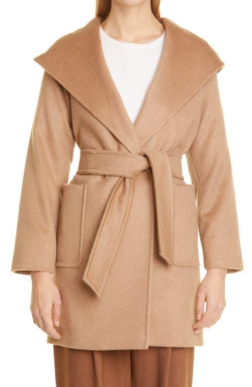 Max Mara Rialto Hooded Camel Hair Coat Product Image