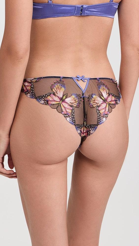 Fleur du Mal Butterfly Embroidery Cheeky Panties | Shopbop Product Image