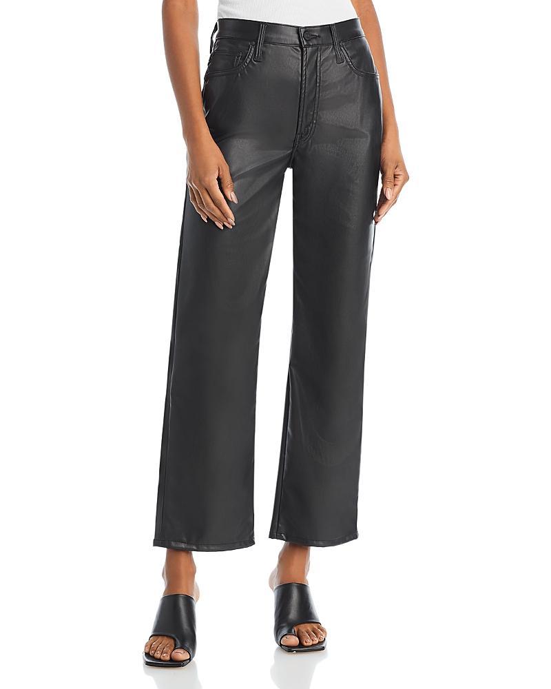 Womens The Rambler Faux Leather High-Rise Straight-Leg Ankle Pant Product Image