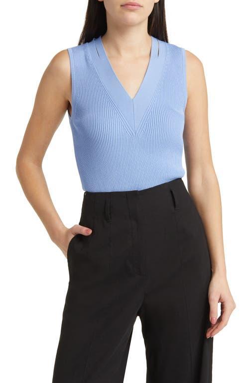 BOSS Fality Sleeveless Cutout Rib Sweater Product Image