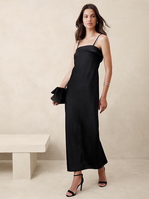 Double-Satin Maxi Dress product image