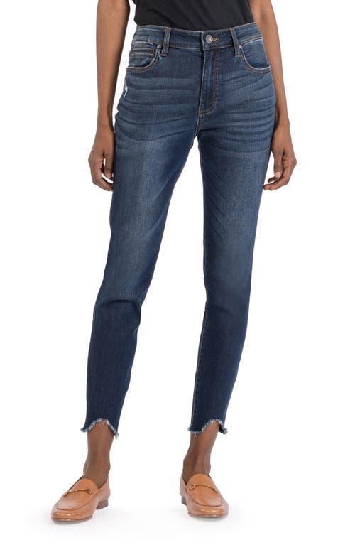 KUT from the Kloth Womens Donna High Waist Curve Hem Ankle Skinny Jeans product image