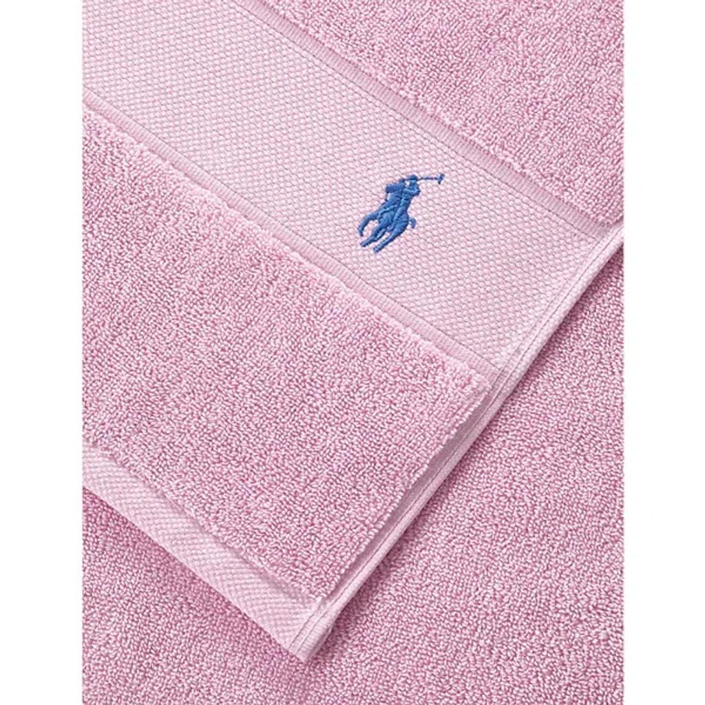 POLO RALPH LAUREN Carmel Pink Carmel Logo-embroidered Cotton Bath Sheet 90cm X 160cm Product Image