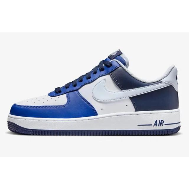 NIKE Air Force 1 '07 Lv8 White/football Grey-game Royal Fq8825-100 Men's In Blue/grey/white Product Image