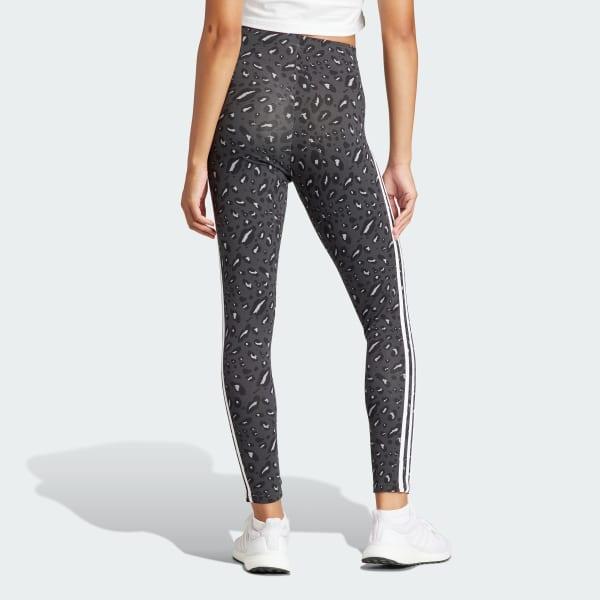 Essentials 3-Stripes Animal Print Leggings Product Image