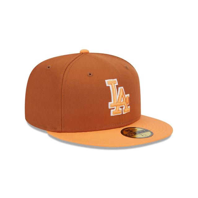 Los Angeles Dodgers Color Pack Earthy Brown 59FIFTY Fitted Hat Male Product Image