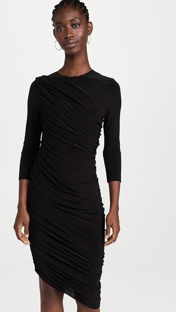 Norma Kamali Long Sleeve Diana Mini Dress | Shopbop Product Image