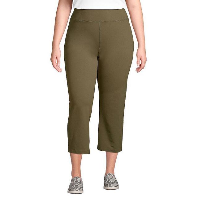 Lands End Plus Size Active Crop Yoga Pants Product Image