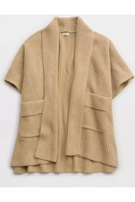 Aerie Shawl Collar Sweater Cape Women's Product Image