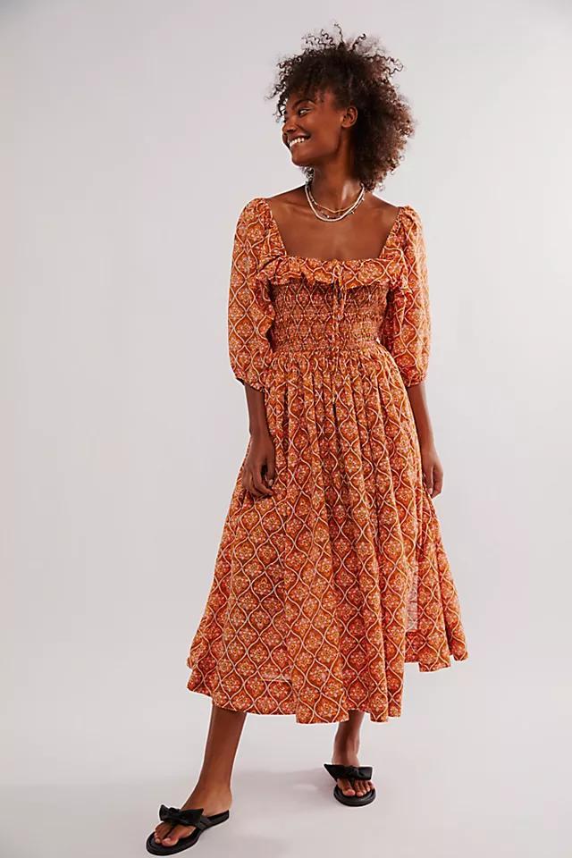 Oasis Printed Midi Dress Product Image