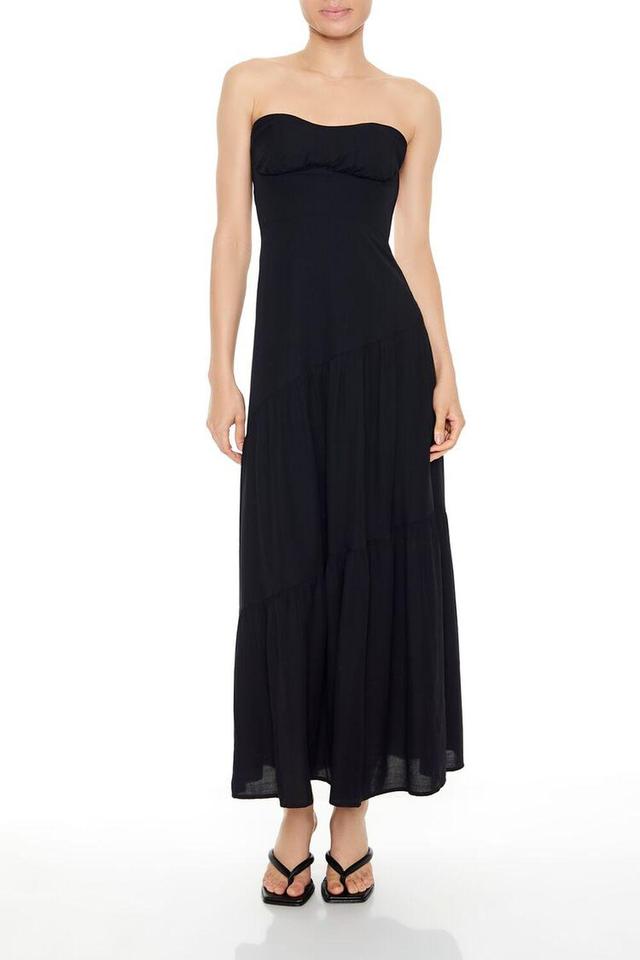 Strapless Asymmetrical Maxi Dress | Forever 21 Product Image