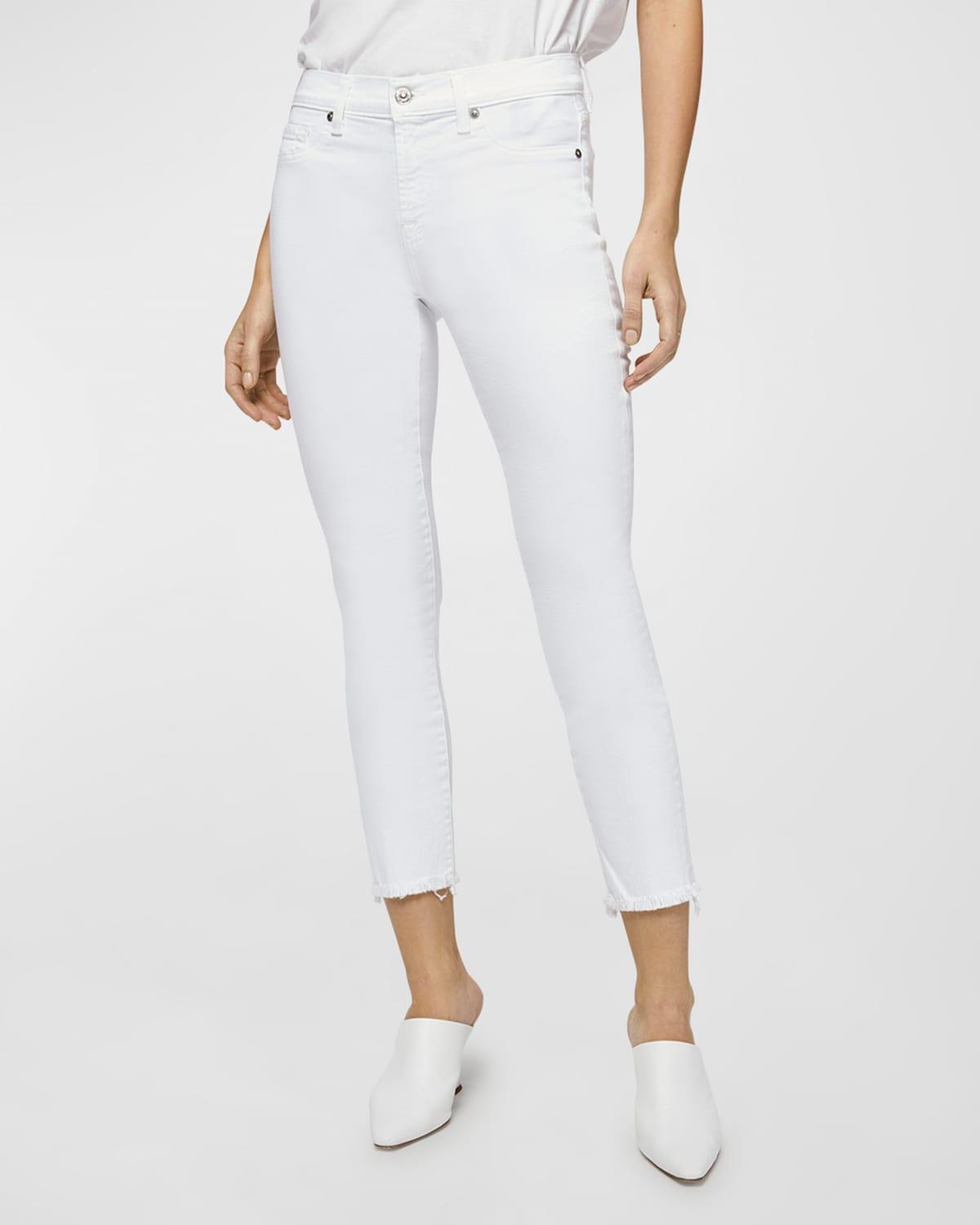 7 For All Mankind Roxanne Ankle Fashion (White Fashion) Women's Jeans Product Image