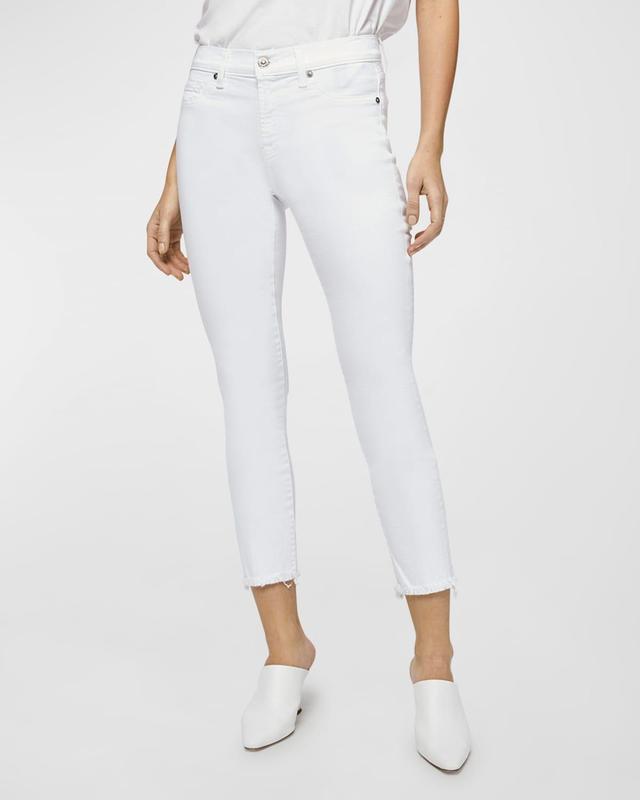 7 For All Mankind Roxanne Ankle Fashion (White Fashion) Women's Jeans Product Image