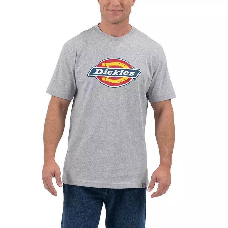 Mens Dickies Tri-Color Logo Graphic Tee Grey Gray Product Image