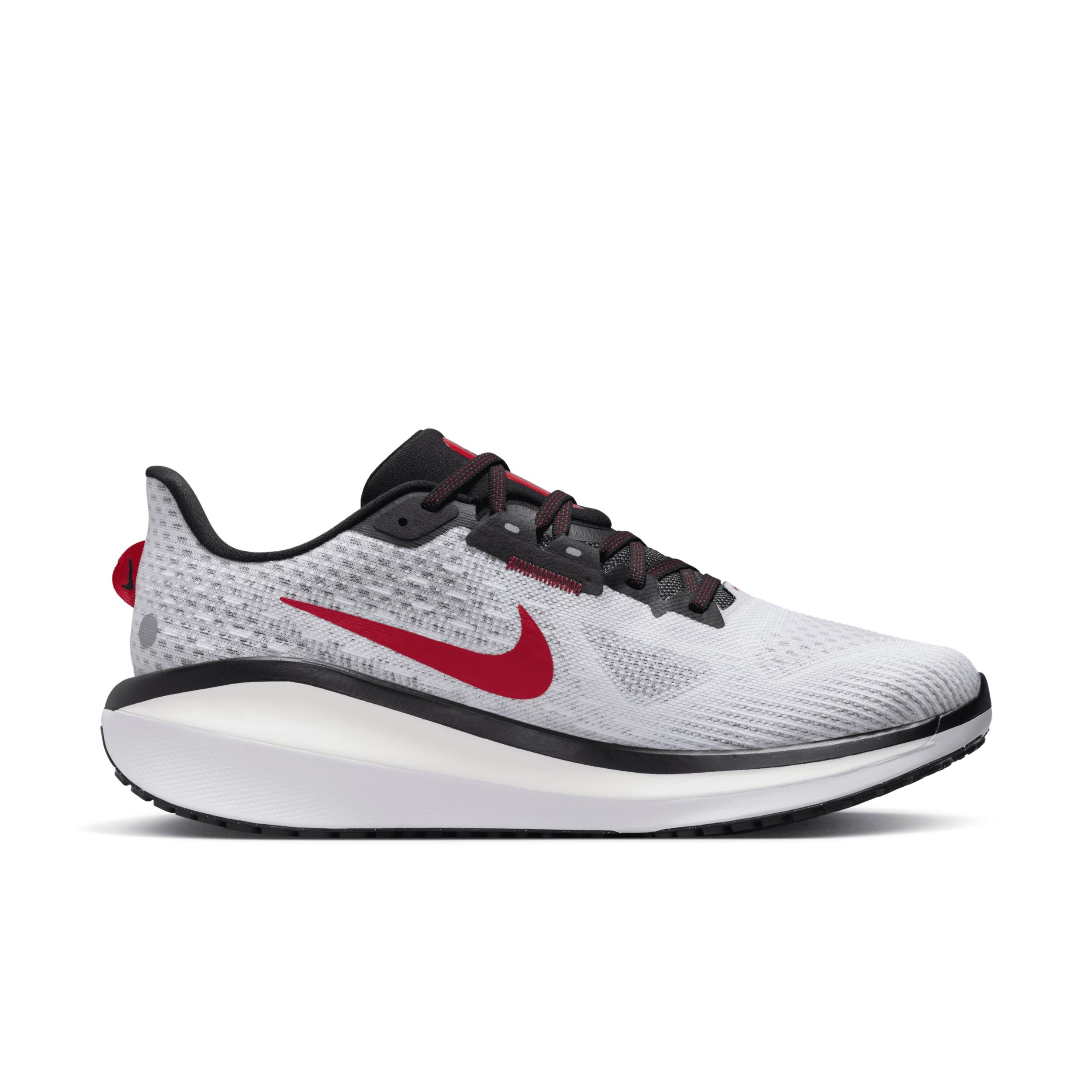 Nike Mens Vomero 17 - Shoes White/Black/Fire Red Product Image