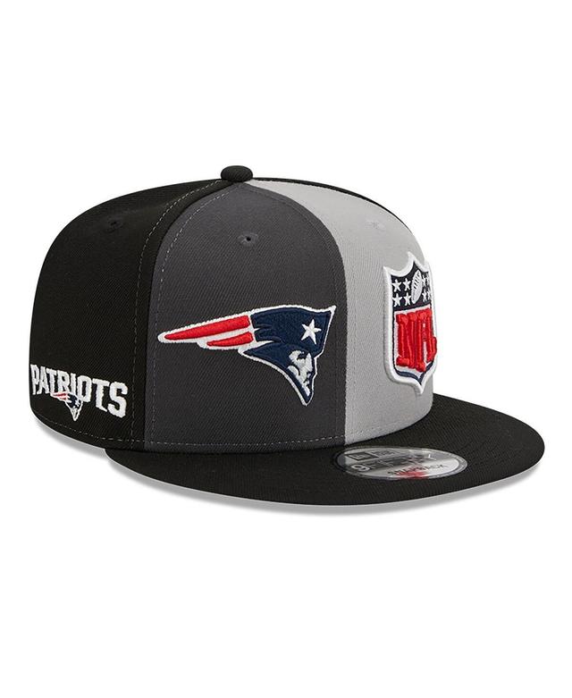 Mens New Era Black/Gray New England Patriots 2023 Sideline 9FIFTY Snapback Hat Product Image