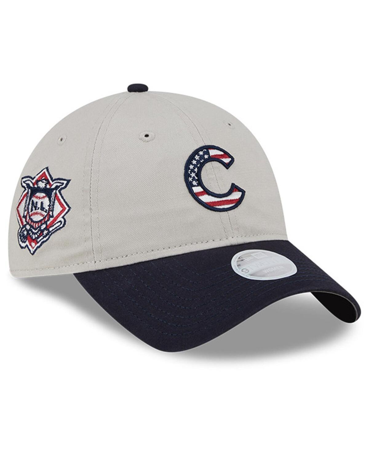 Womens New Era Khaki/Black Chicago Cubs 2024 Fourth of July 9TWENTY Adjustable Hat Product Image