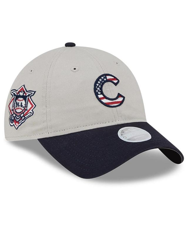 Womens New Era Khaki/Black Chicago Cubs 2024 Fourth of July 9TWENTY Adjustable Hat Product Image