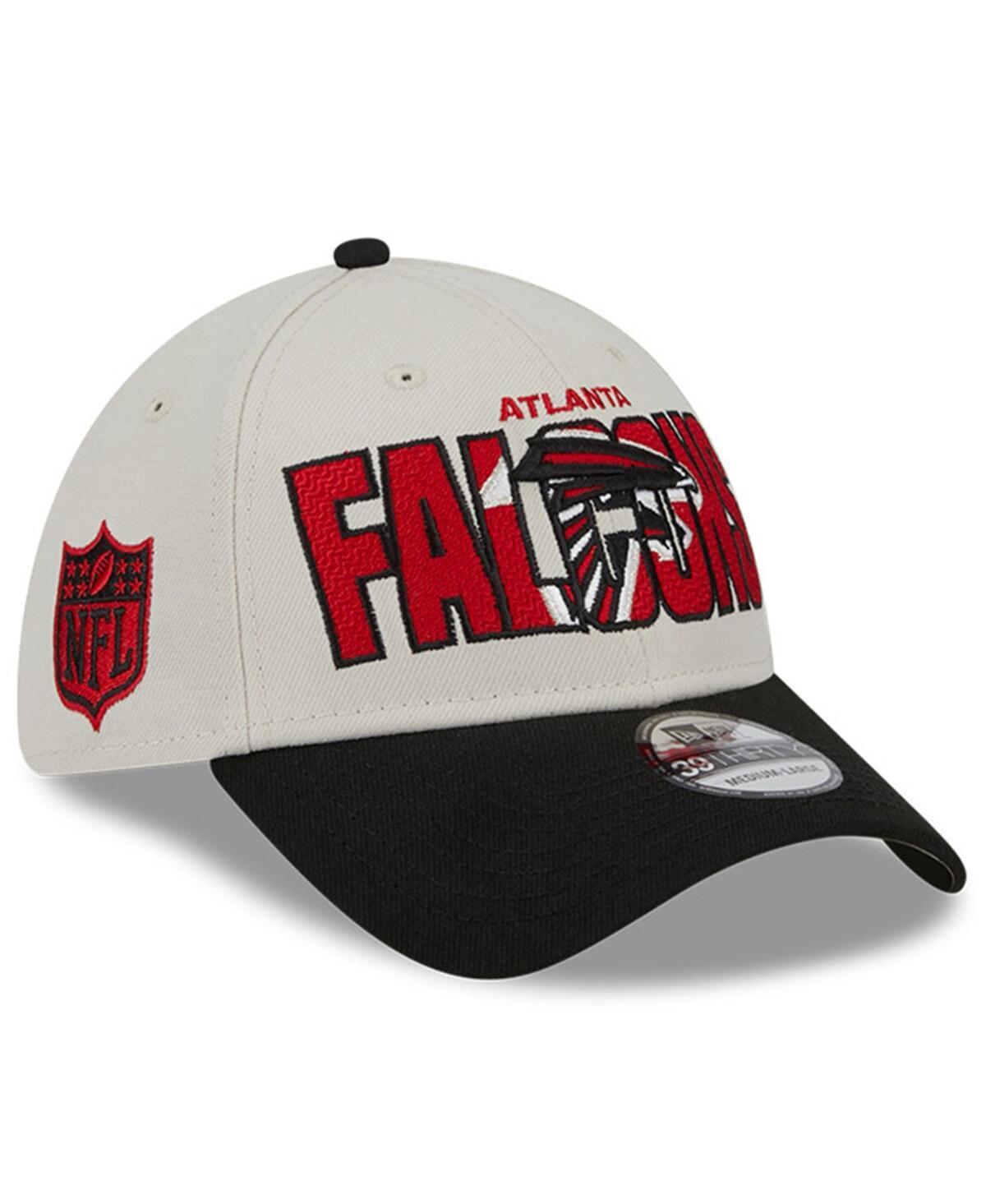 Mens New Era Stone/Black Atlanta Falcons 2023 NFL Draft 39THIRTY Flex Hat Product Image