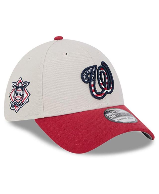 New Era Mens Red Washington Nationals 2024 Fourth of July 39THIRTY Flex Hat Product Image