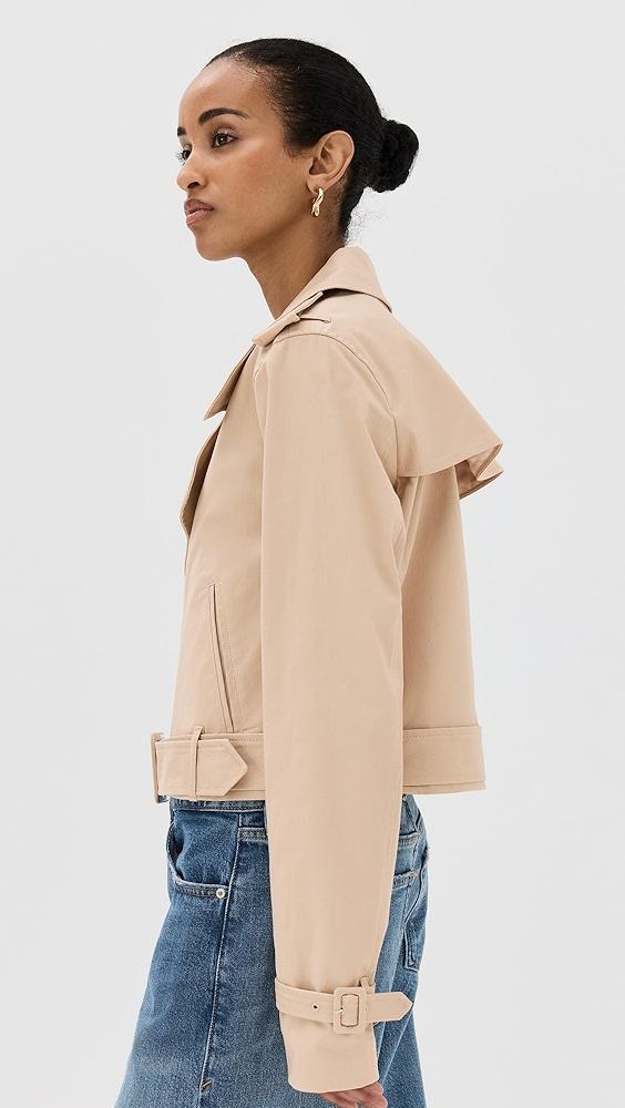 Good American Chino Crop Trench Coat | Shopbop Product Image