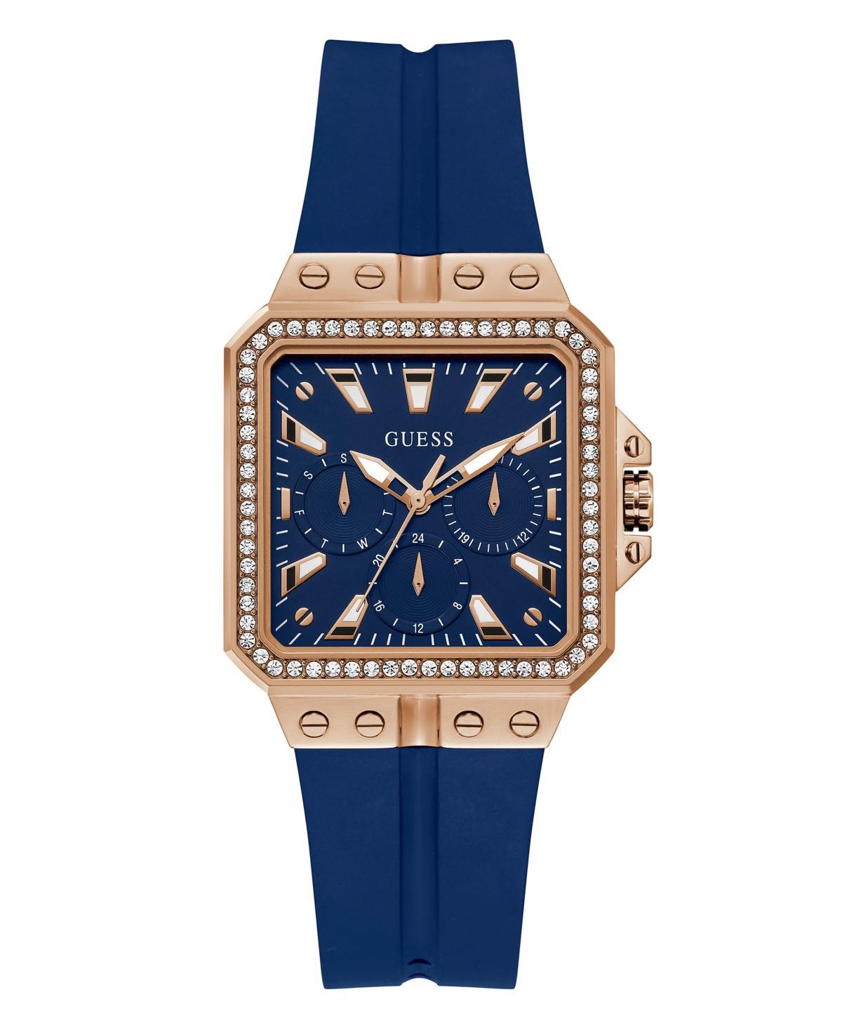 Guess Womens Multi-Function Blue Silicone Watch 34mm Product Image