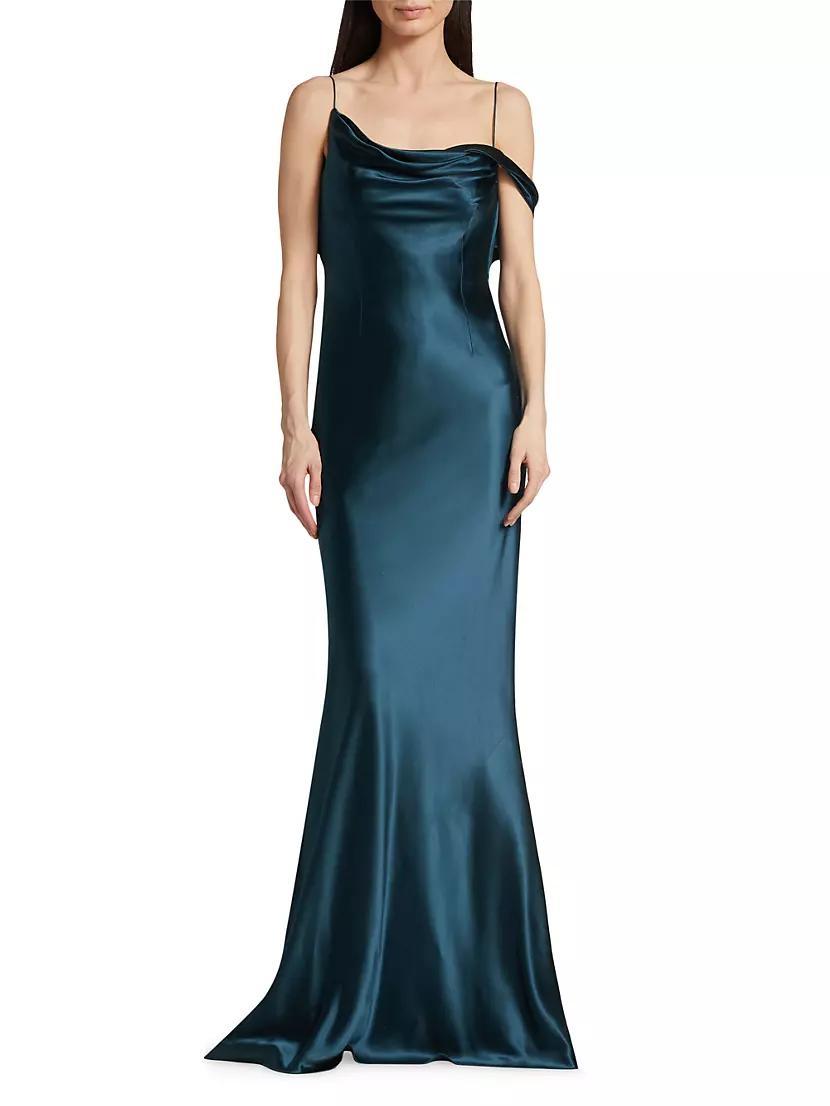 Harper Crepe Satin Slip Gown Product Image