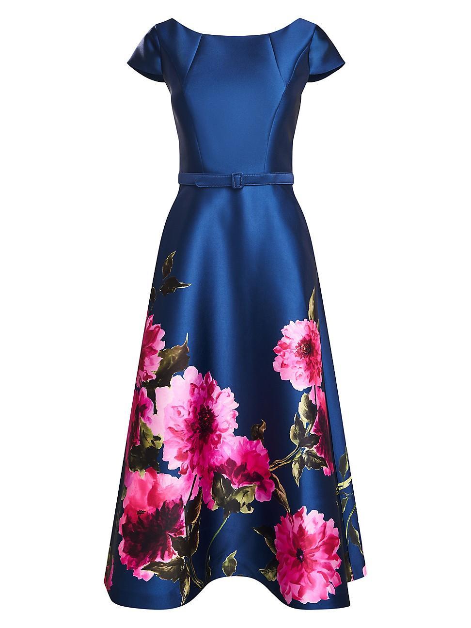 Womens Ina Peony Mikado Cocktail Dress Product Image