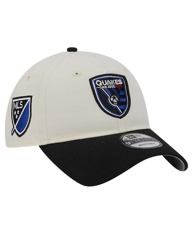 Mens New Era White San Jose Earthquakes 2024 Kick Off Collection 9TWENTY Adjustable Hat Product Image