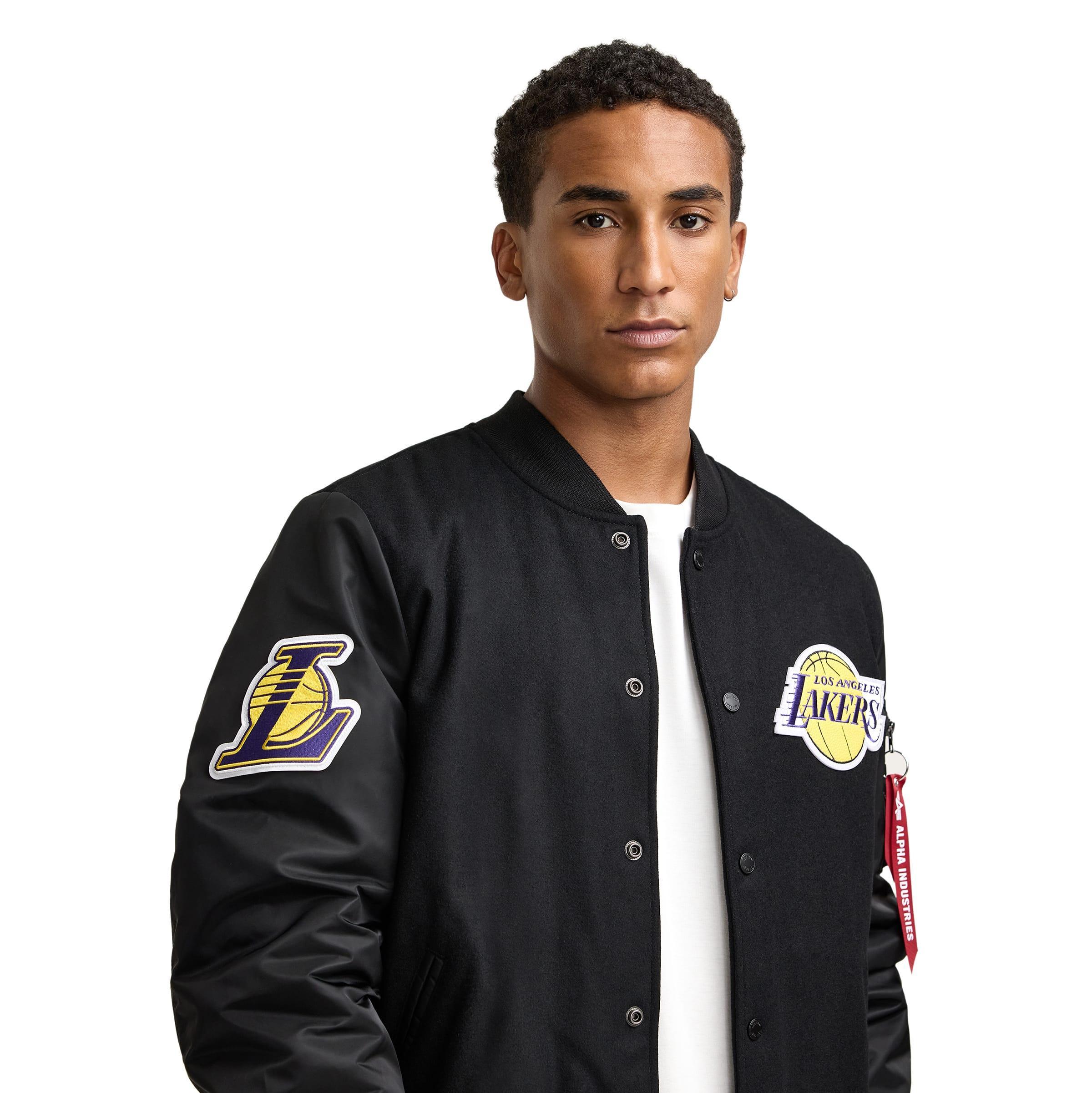 Alpha Industries x Los Angeles Lakers MA-1 Wool Varsity Jacket Male Product Image