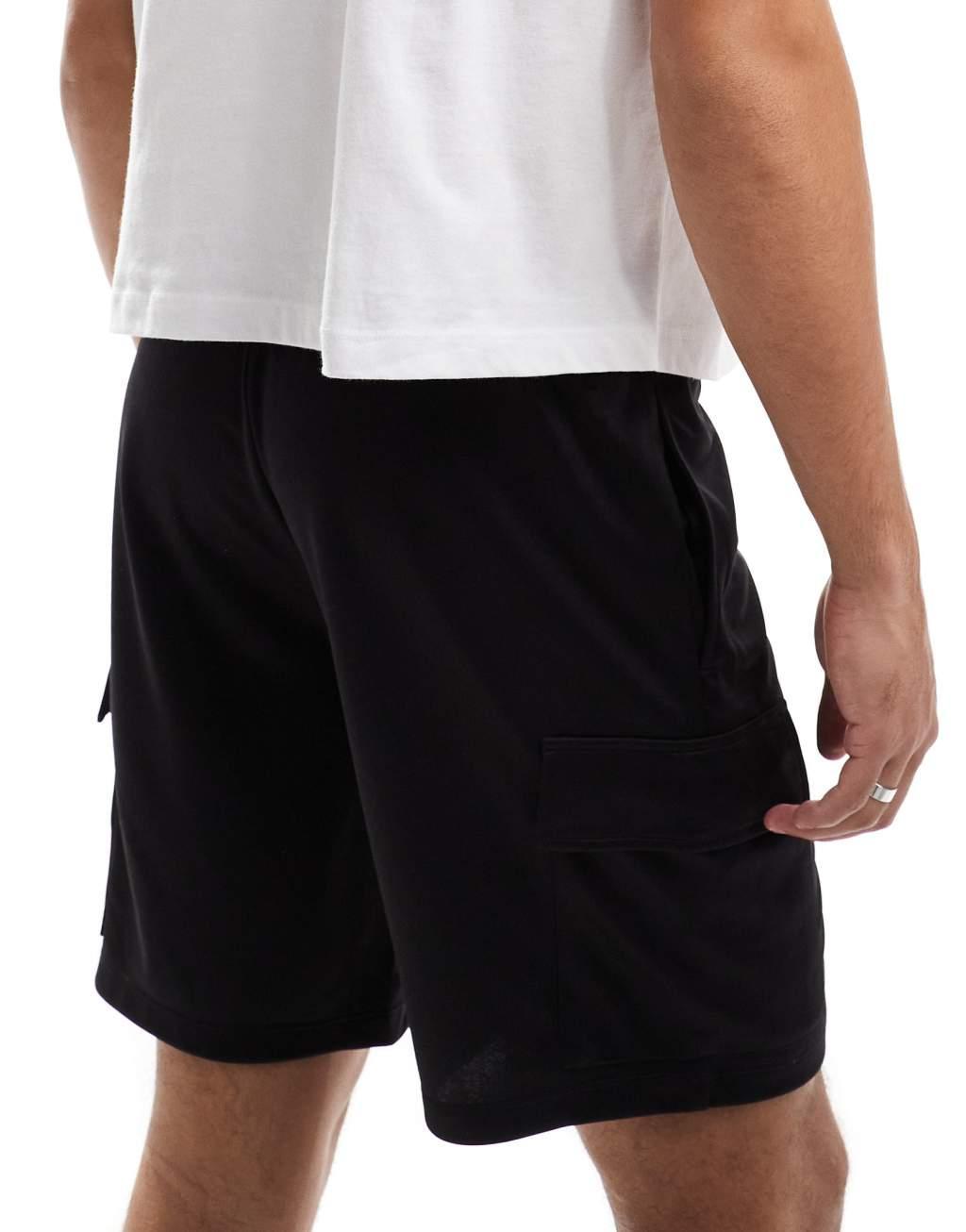 ASOS 4505 performance jersey cargo shorts in black Product Image