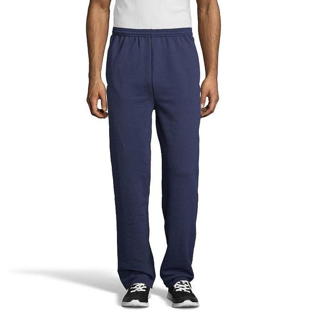 Mens Hanes EcoSmart Fleece Sweatpants Blue Product Image