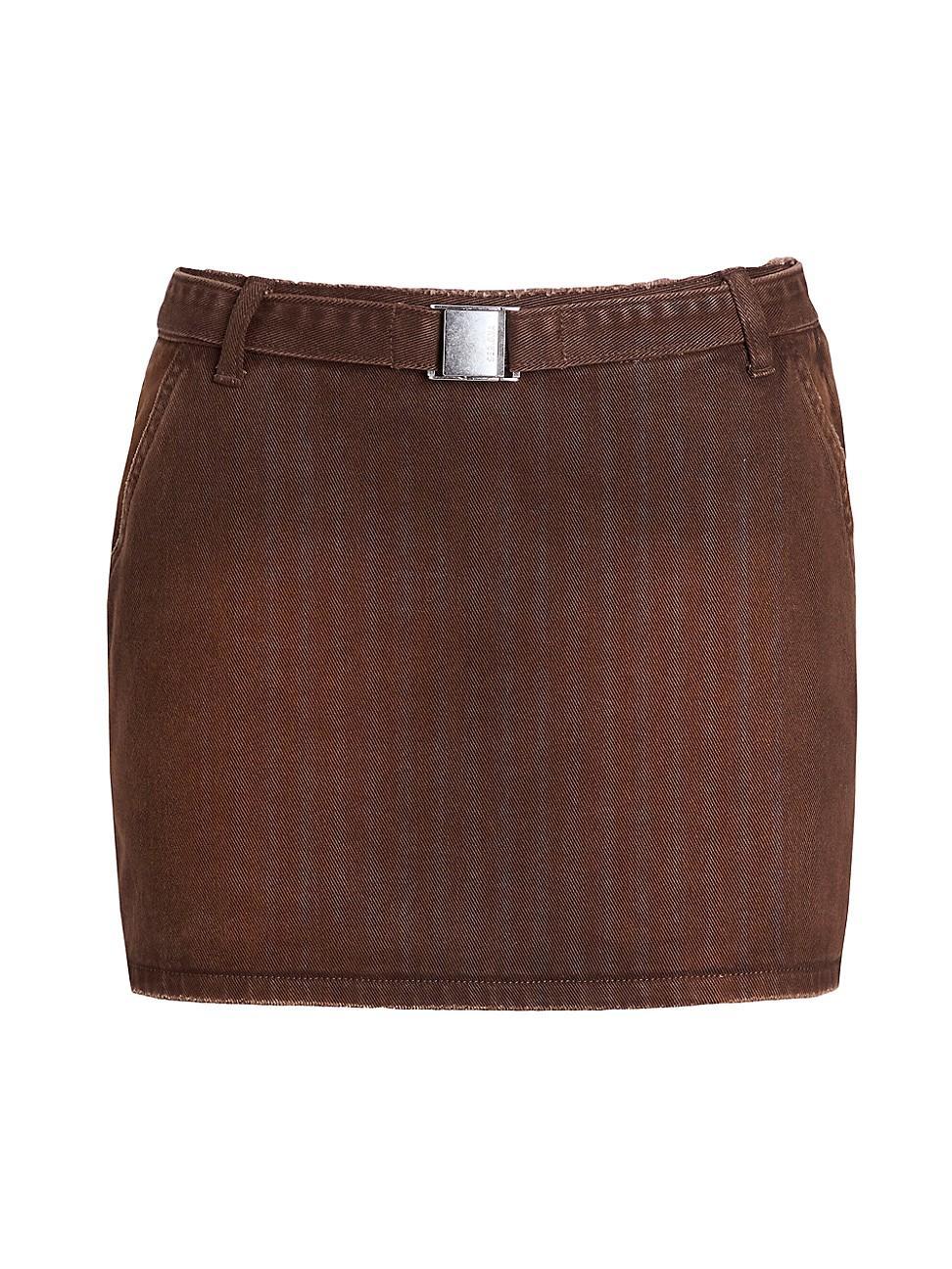 Womens Marquise Mid Rise Mini Skirt product image